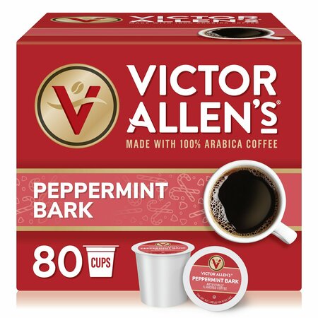 Victor Allen 2.0 Peppermint Bark Coffee Single Serve Cup, PK80 FG014612RV